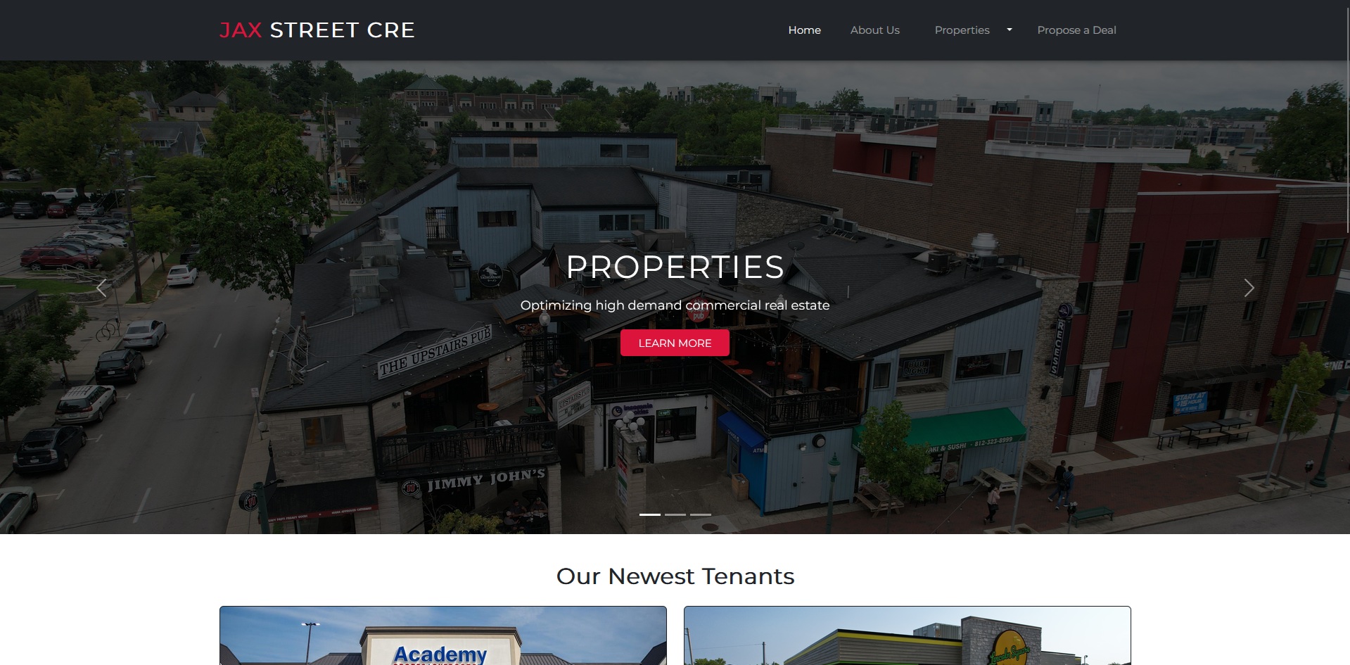 Jax Street CRE Website